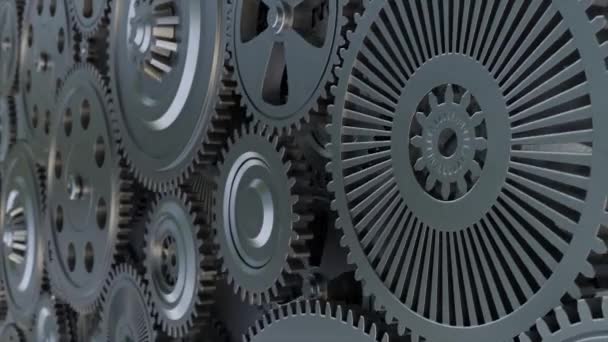 Industrial Video Background Gears Animation — Αρχείο Βίντεο