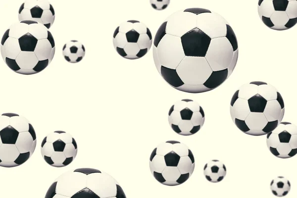 Традиционный Футбольный Матч Кожаным Мячом — стоковое фото