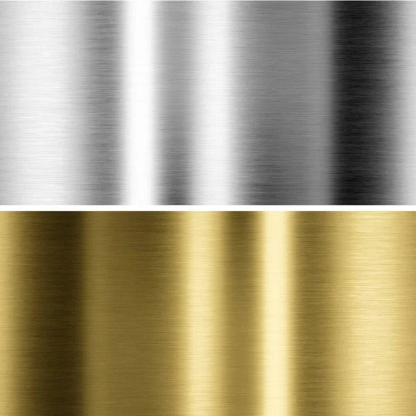 Aluminum, bronze and brass stitched textures. 3d rendering