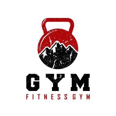 Fitness ve Jimnastik Logosu Tasarım Vektörü