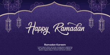 Ramadan Kareem Islamic Background vector. Happy Islamic New Hijri Year. Graphic design for the decoration of gift certificates, banners and flyer template