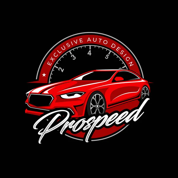 Car Tune Logo Auto Und Geschwindigkeit Logo Design Illustration Vektor — Stockvektor