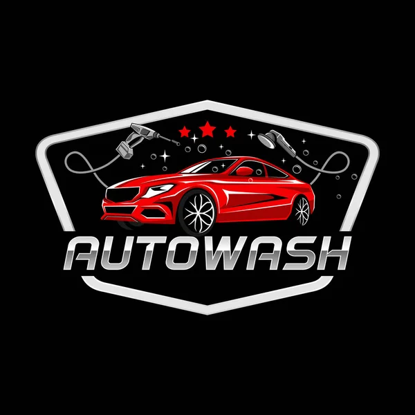 Car Salon Logo Car Wash Logo Design Illustration Vektor — Stockvektor
