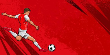 Futbol flaması vektörü. Futbol Arkaplan Kupası Vektörü şablonu