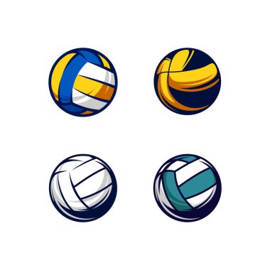 Voleybol logosu vektör çizimi