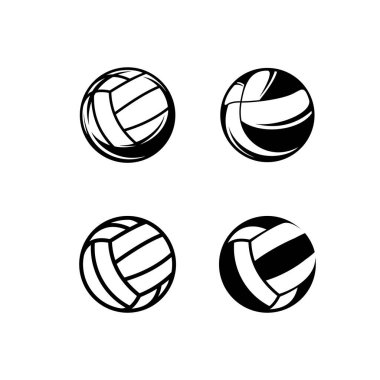 Voleybol logosu vektör çizimi