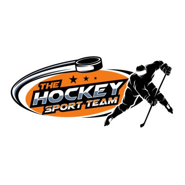 Hokey Logosu Tasarımı. Hokey Spor Turnuvası Logo Tasarım Vektörü