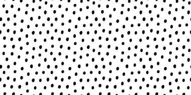 Siyah ve beyaz benekli, yatay, pürüzsüz desen. Kabataslak mürekkepli ve kirli desenli el çizimi vektör tasarımı. Parmak izi, kumaş ya da ambalaj için mükemmel. Kullanmak için, örnek paneline sürükleyin.