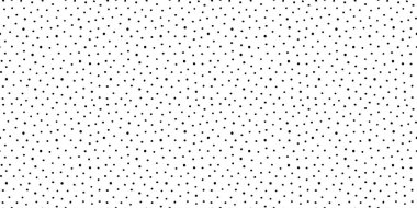 Siyah ve beyaz renklerde lekesiz polka nokta deseni. Kaba taneli nokta dokusuyla el çizimi soyut bir arkaplan. Minimum baskı, duvar kağıdı veya kumaş için vektör tasarımı mükemmel.