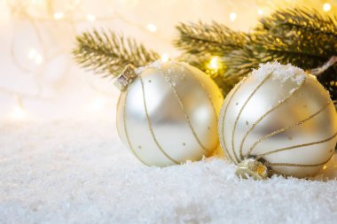 Noel arkaplanı. Mutlu yıllar. Seçici Odaklanma Tatili