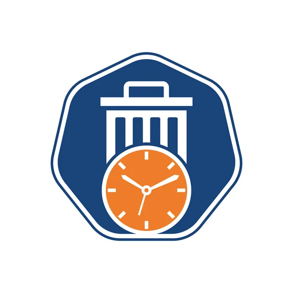 Πρότυπο Λογότυπου Φορέα Χρόνου Αποβλήτων Σχεδιασμός Προτύπου Λογότυπου Χρόνου Απορριμμάτων — Διανυσματικό Αρχείο
