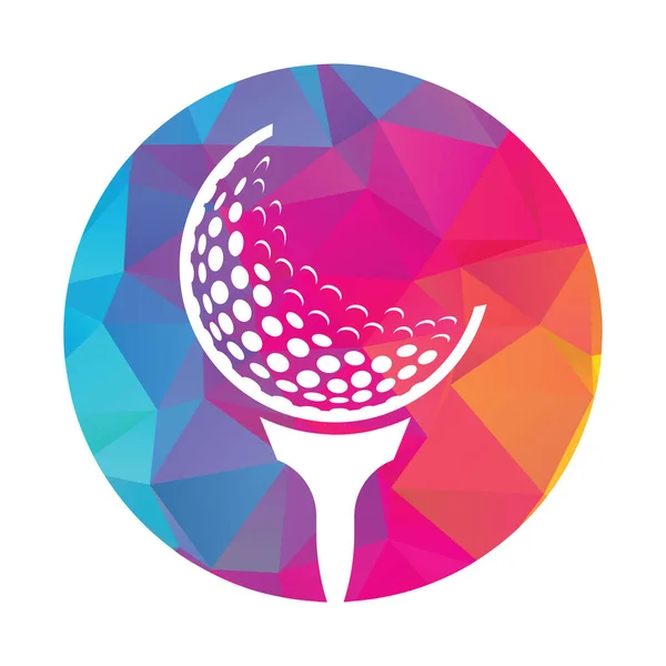 Golf Logo Design Template Vector Pelota Golf Logotipo Camiseta Icono — Archivo Imágenes Vectoriales