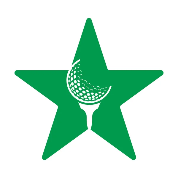 Golf Logo Design Mall Vector — Stock vektor
