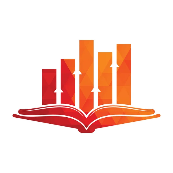 Дизайн Логотипу Фінансової Книги Дизайн Логотипу Зростання Бізнесу — стоковий вектор
