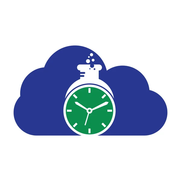 Концепция Векторного Дизайна Логотипа Лаборатории Времени Векторный Дизайн Логотипа Часовой — стоковый вектор