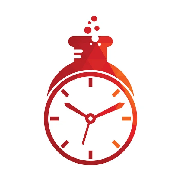 Векторный Дизайн Логотипа Лаборатории Времени Векторный Дизайн Логотипа Часовой Лаборатории — стоковый вектор