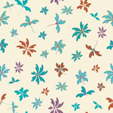 Çiçeklerle kusursuz desen. Yaz arkaplanı