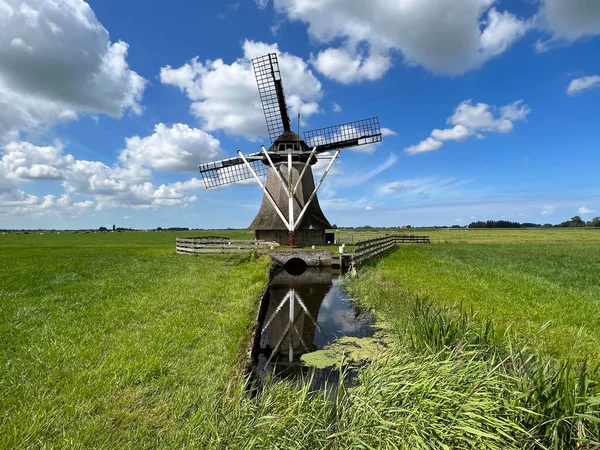 Smock Mill Rinsumageast Friesland Netherlands — 图库照片