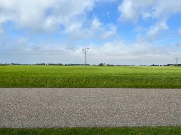 Carretera Alrededor Hitzum Frisia Los Países Bajos — Foto de Stock