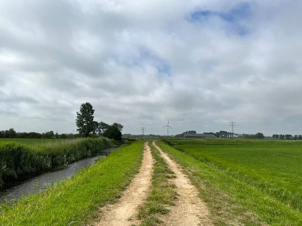 Slachtedyke Path Achlum Friesland Netherlands — ストック写真