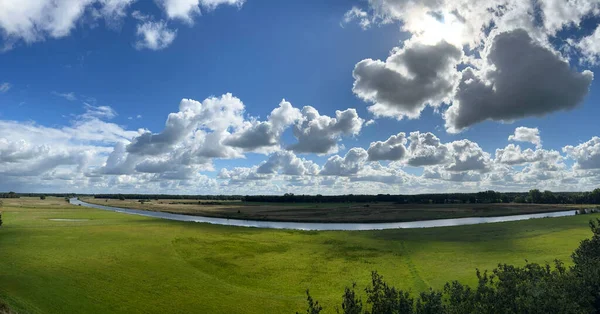 Panorama River Vecht Dalfsen Overijssel Netherlands — Stock Photo, Image