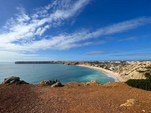 Vista Aérea Desde Playa Sagres Portugal —  Fotos de Stock
