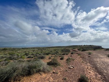 Sagres Portekiz çevresindeki peyzaj.