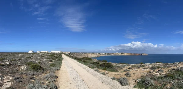 Panorama Sentiero Alla Fortaleza Sagres Portogallo — Foto Stock