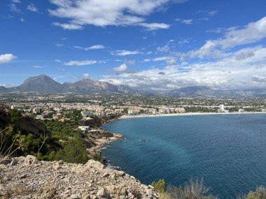 İspanya 'da Albir çevresindeki Parque Natural Serra Gelada' dan görüntü