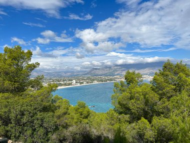 İspanya 'da Albir çevresindeki Parque Natural Serra Gelada' dan görüntü