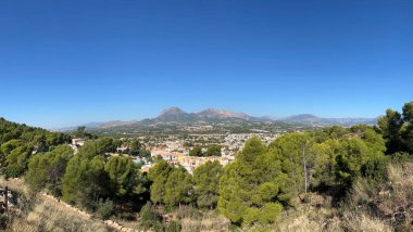 İspanya 'da Albir çevresindeki Parque Natural Serra Gelada' dan Panorama View