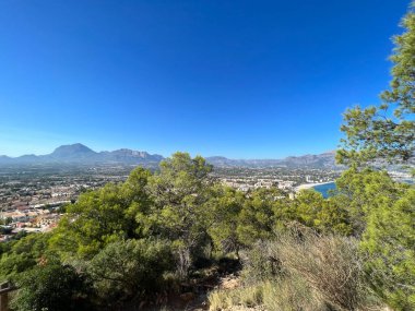 İspanya 'da Albir çevresindeki Parque Natural Serra Gelada' dan görüntü