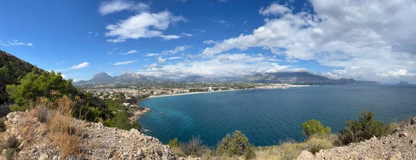 stock image Panorama from Parque Natural Serra Gelada around Albir in Spain