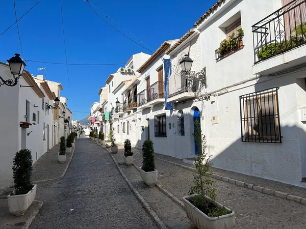 Ulice Starém Městě Altea Španělsku — Stock fotografie