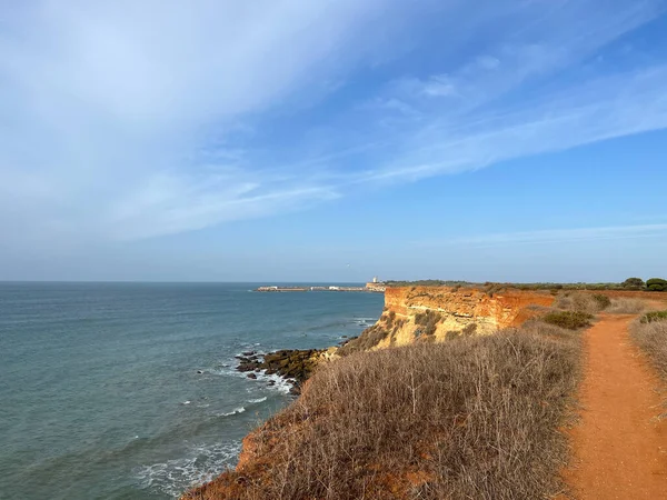 Dirt road next to the coast around Conil de la Frontera in Spain