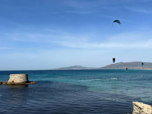 Kite Surfing Isla Tarifa Spain — Stock Photo, Image