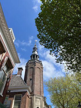 Harlingen 'deki Cityhall Kulesi, Hollanda Friesland