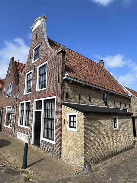 stock image Architecture around the Noorderhaven in Harlingen, Friesland the Netherlands