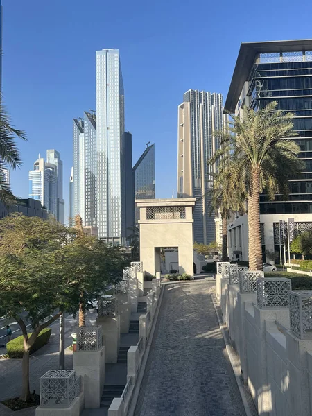 Wieżowce Centrum Dubaju Zjednoczone Emiraty Arabskie — Zdjęcie stockowe