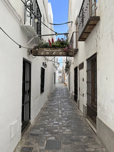 Street Old Town Tarifa Spain — Stockfoto