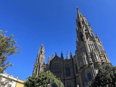 Arucas Cathedral on the island Gran Canaria clipart