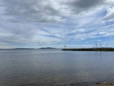 Bassin de Thau Gölü Güney Fransa 'da Marsilya çevresinde