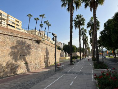 Cartagena İspanya 'da bisiklet yolu