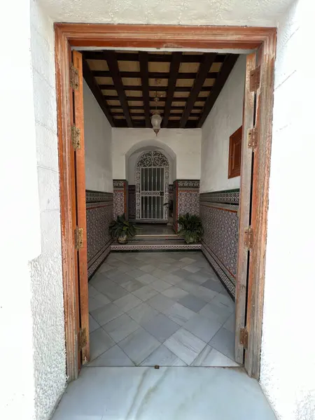 Entrada Histórica Casa Conil Frontera Espanha — Fotografia de Stock