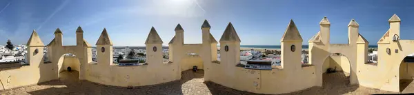 Vista Panoramica Sulla Città Sulla Spiaggia Conil Frontera Torre Guzman — Foto Stock