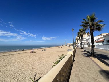 Regla beach in Chipiona, Andalusia, Spain clipart