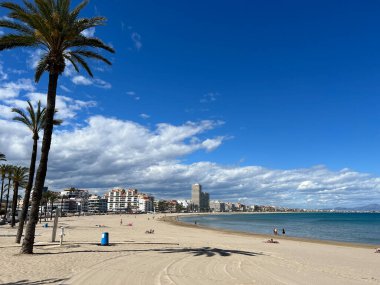 İspanya 'da Peniscola' da plaj