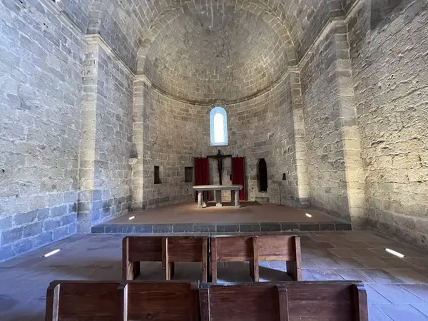 Церква Замку Пеніскола Іспанії Стокове Фото