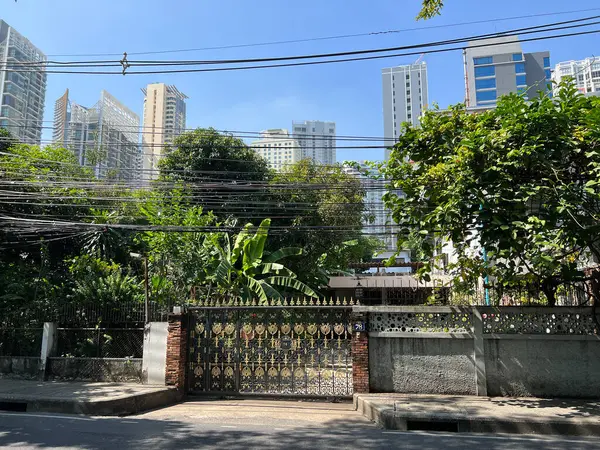 Bangkok Tayland Elektrik Kabloları Telifsiz Stok Imajlar