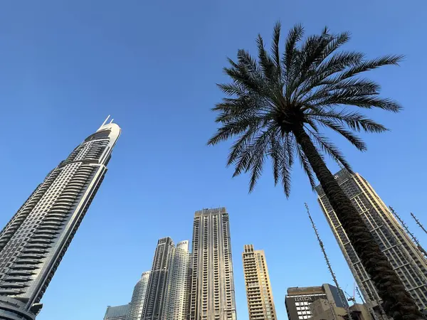 Arranha Céus Centro Dubai Nos Emirados Árabes Unidos — Fotografia de Stock